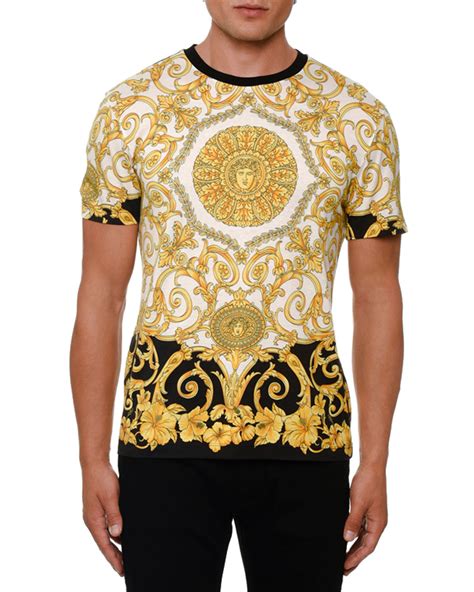 t-shirt versace homme|Versace t shirt men price.